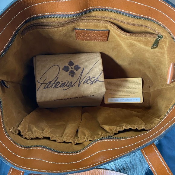 NWT Patricia Nash genuine leather tote brown - Picture 10 of 10